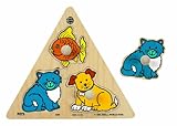 Small World Toys Ryan's Room Wooden Puzzle  - Triangle Shaped Pets