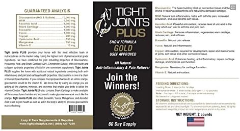 Tight Joints Plus Show Formula All Natural Anti-Inflammatory Pain Reliever 2lbs
