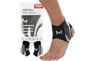 Ankle Brace Basketball Ankle Stabilizer for Men & Women Adjustable Lace up Ankles support Sleeve with Straps Orthopedic Compr