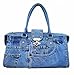 BDJ Classic Blue Denim Jean Doctor Style with Hand Stitching Edge Women Handbag