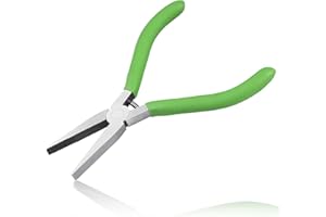 LEONTOOL Flat Nose Pliers - 5 Inch Mini Duckbill Pliers for Jewelry Making, Wire Wrapping & Bending
