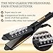 Professional Hair Straightener, Flat Iron for Hair Styling: Tourmaline Ceramic Flat Iron with Floating Plates and Digital Controls for All Hair Types with Rotating Adjustable Temperatur (Black)thumb 3
