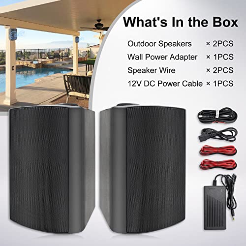 Herdio 4 Inch Outdoor Bluetooth Speakers Waterproof Wireless,Indoor