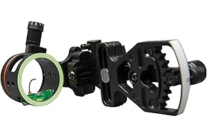 Perogen Archery Compound Bow Sight Lightweight Durable Machined Aluminum .019" Fiber Optic