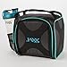 Fit & Fresh Original Jaxx FitPak, Insulated Cooler Lunch Box, Meal Prep Bag with 6 BPA-Free Portion Control Containers, Ice Pack, 28 oz Shaker Cup, Teal