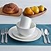 Pfaltzgraff Filigree White 32 Piece Dinnerware Set, Service for 8