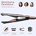 Fungear Professional Hair Straightener Curling Iron straightening Iron 2 in 1 Hair Curler Straightener Tourmaline Ceramic Hair Types Tools with LED Digital Display Adjustable Temperature (As Show)thumb 3