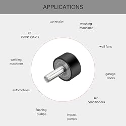 uxcell M6 Thread Rubber Mounts,Vibration