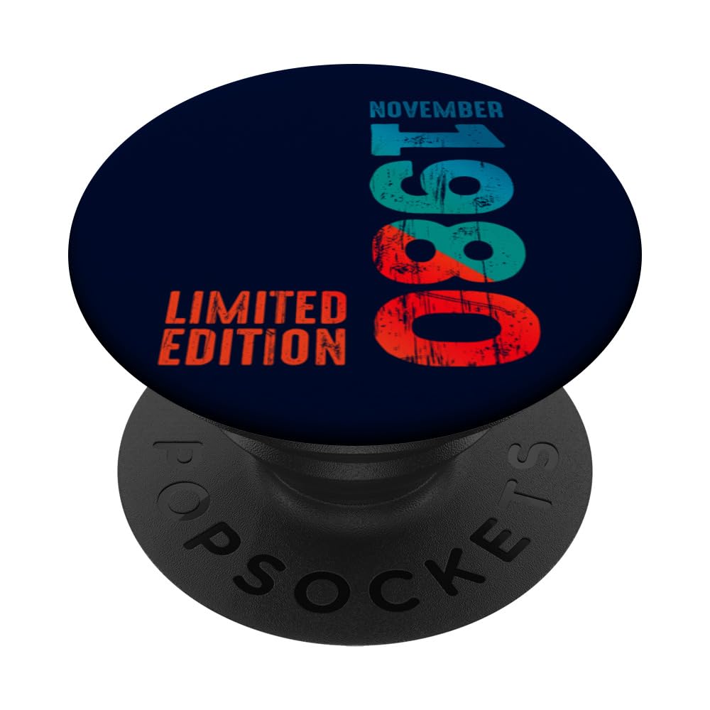 1980 Limited Edition 1980 November 1980 Year 1980 Retro 1980 PopSockets Swappable PopGrip