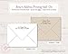 LAVENDER - Personalized Flat Floral Plant Stationery/Stationary Note Card Set