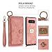 Petocase Compatible Galaxy S10 Plus Wallet Case, Multi-Functional PU Leather Zip Wristlets Clutch Detachable Magnetic 13 Card Slots 4 Cash Purse Protection Back Cover for Samsung Galaxy S10 Plus Pink