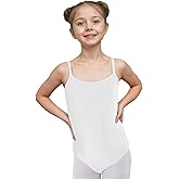 Wildarms Girls Sleeveless Ballet Leotard for Dance and Gymnastics, Camisole Style Dance Wear with Soft Fabric