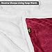 Catalonia Sherpa Fleece Throw Blanket, Super Soft Mink Plush Couch Blanket, TV Bed Fuzzy Blanket, Fluffy Comfy Warm Heavy Throws, Comfort Caring Gift,50x60 inches Wine Red