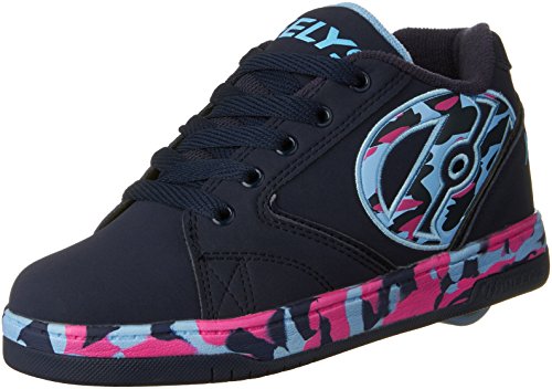 Heelys Girl's Propel 2.0 (Little Kid/Big Kid/Adult) Navy/Pink/Light Blue/Confetti Sneaker 5 Big Kid, 6 Women's M