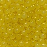 300PCS Glass Beads 6mm Glass Beads for Bracelets Necklaces Jewelry Making DIY Crafts (Yellow)