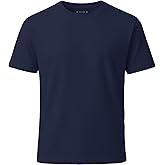 KHOR Mens T-Shirts - Premium 100% Cotton Crew Neck Tee, Classic Tee -Short Sleeve, Ultra-Soft, Breathable, Everyday Essential