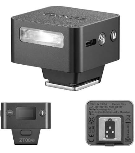 Amazon.com : ZENIKO ZT08 C Mini Flash for Canon,Built-in Battery