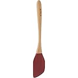 STAUB Accessories Olivewood Silicone Spatula, 10", Grenadine, inch
