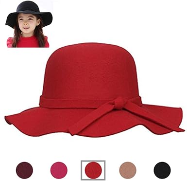 girls red sun hat
