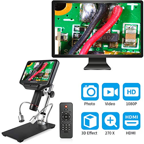 Andonstar AD407 3D HDMI Soldering Digital Microscope with 4MP UHD and 7