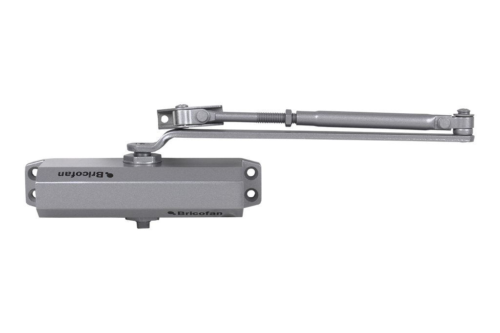 CoFan 31300143 Door Closer with Retention (40 – 65 kg) Silver