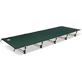 Kelty Lowdown Cot, Camping Bed with Aluminum Frame (Fern Green) | Tent Camping, Lightweight and Easy to Assemble, Compact Packed Size, Comfortable Sleeping Mat, 75 inch Total Length