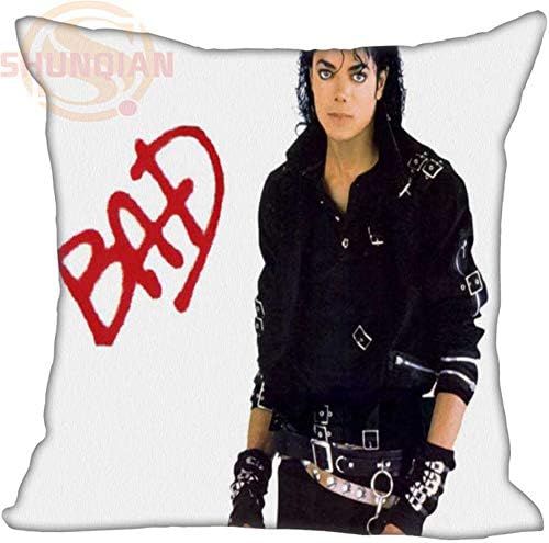 Loyasun Michael Jackson 18x18 inch Cotton Pillow Cover Throw Pillow Case Souvenir Gift
