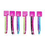 Frogsac 6 Sets Printed with Stones Stretch Ribbon Head Wraps Total 6 Pcs Great Party Favors (GYMNASTICS)
