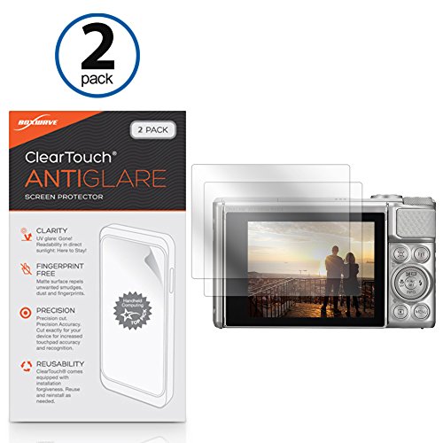 Canon PowerShot SX730 HS Screen Protector, BoxWave [ClearTouch Anti-Glare (2-Pack)] Anti-Fingerprint Matte Film Skin for Canon PowerShot SX730 HS
