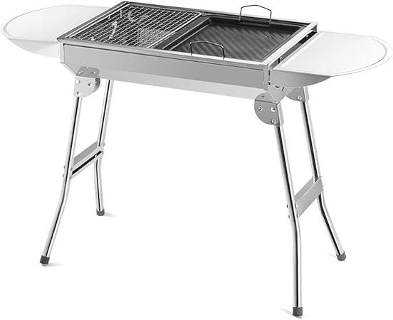 Amazon Com Za Camping Grill Barbecue Charcoal Grill Stainless