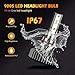 Infitary LED Headlight Bulbs 9005 HB3 Conversion Kits Auto Headlamp Car Headlight 64W 6500K 8000Lumens Super Bright- 1 Pair- 2 Bulbs per Set