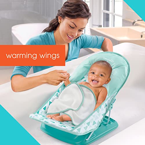 Summer Baby Bather Folding Bath Sling With Warming Wings (Green