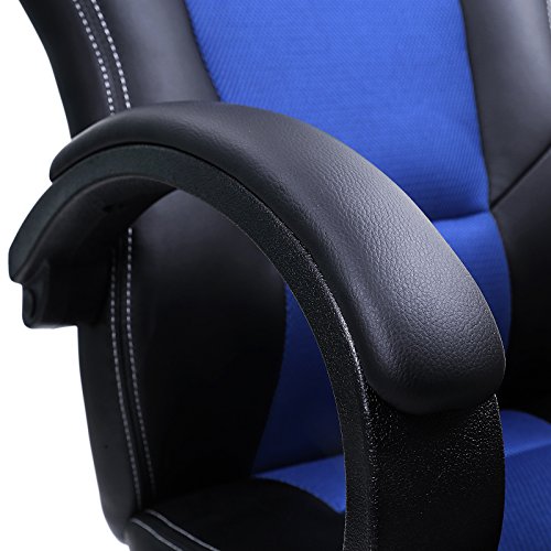 SONGMICS-Poltrona-Girevole-Sedia-Direzionale-Ergonomica-da-Ufficio-Studio-Regolabile-con-Rotelle-OBG56L