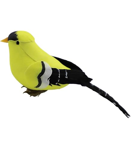 GORT ゴールドフィンチ 鳥 フィギュリン 置物 米国製 Amazon.com: American Goldfinch Figurine, Miniature Yellow Finch