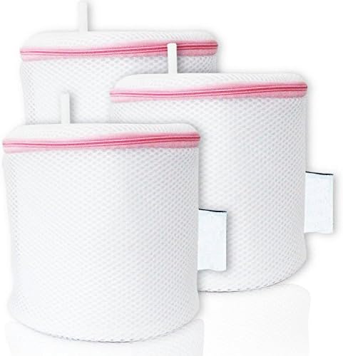 3 Bra Underwear Laundry Wash Bag - Lady Color 3 Packs Laundry Washing Bag for Delicates Intimates Lingerie, Hosiery, Tights, Scarves, Slips, Hair Scrunchies and Socks