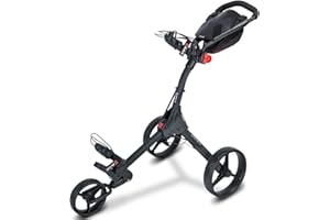Big Max IQ+ 3-Wheel Golf Push Cart | Ultra-Lightweight | Quick-Folding | Pull Cart | Scorecard Holder | Adjustable Bag Bracket