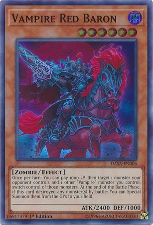 Vampire Red Baron - DASA-EN006 - Super Rare - 1st Edition