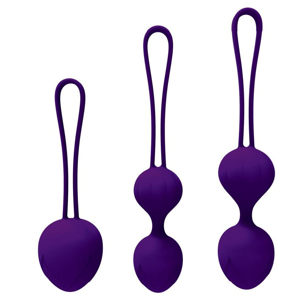Kegel Exercise Ball Set - Ball Ben Wa Balls Sets for Female Pelvic Floor Exercise Kegel Exercise Weightlifting Kit Doctor Suggested for Bladder Control (Set of 3)