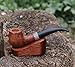 Briar and linden wood smoking pipe with Sterling silver insert Celtic nordic design FREE SHIPPING celtic ligature