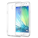Galaxy A3 Case, MoKo Shock Absorbing TPU Bumper Slim Clear Protective Case with Anti-Scratch Hard Back Cover for Samsung Galaxy A3 4.7 Inch (2016) - Crystal Clear (NOT FIT Galaxy A3 4.5