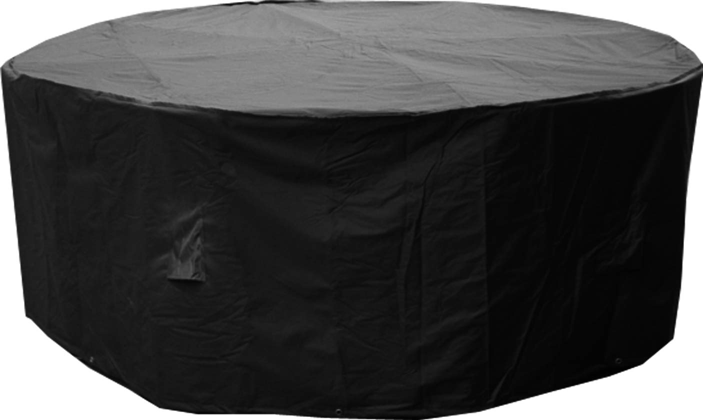 Soneva Large Round Patio Garden Table Set Polyester Cover 250 cm, Black