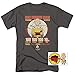 One-Punch Man Japanese Superhero Parody Workout T Shirt & Stickers (Large) Charcoal