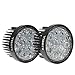 KAWELL 2 Pack 42W 60 Degree Round LED Flood Light Off Road Lighting 12V 24V Offroad 4x4 Quad ATV Lighting