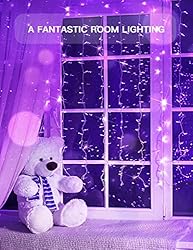 suddus Purple Halloween Window Lights Indoor, 200