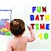 Bath Letters and Numbers with Bath Toy Organizer. Educational Bath Toys with Premium Bath Toy Storage