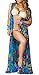 Cover Ups for Swimwear Women Chiffon Boho Beach Coverup Kimono Cardigan Bathing Suit Swim Bikini Cover Up Beach Dress Blue