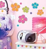 Main Street Wall Creations Jumbo Stickers - Colorful Flowers