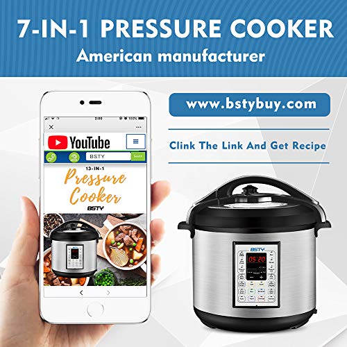BSTY Electric Pressure Cooker with 13in1 Cooking Functions