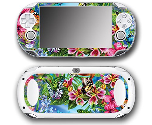 Flowers-Beautiful-Butterflies-Monarch-Video-Game-Vinyl-Decal-Skin-Sticker-Cover-for-Sony-Playstation-Vita-Regular-Fat-1000-Series-System