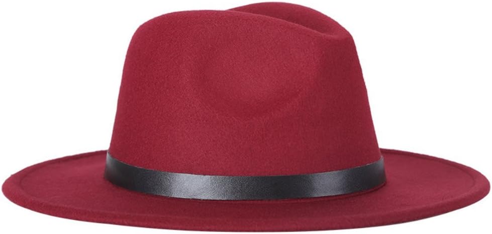 Women Wool Vintage Wide Brim Hard Felt Fedora Panama Hat?